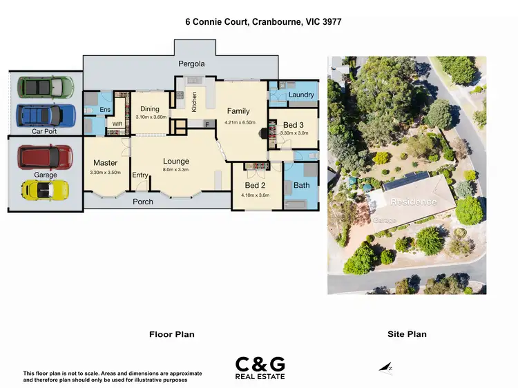 Floorplan of Homely house listing, 6 Connie Ct, Cranbourne VIC 3977