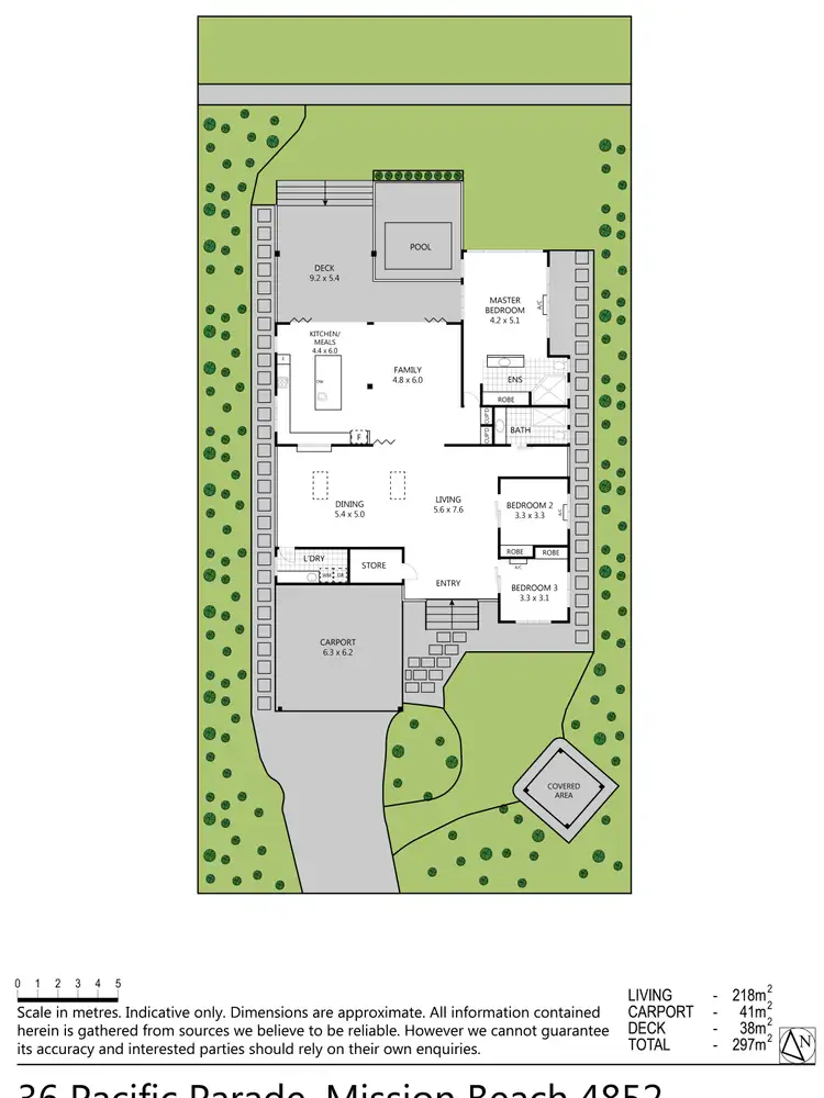 Floorplan of Homely house listing, 36 Pacific Pde, Mission Beach QLD 4852