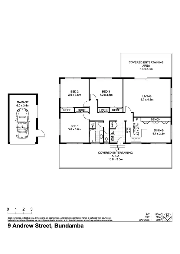Floorplan of Homely house listing, 9 Andrew St, Bundamba QLD 4304