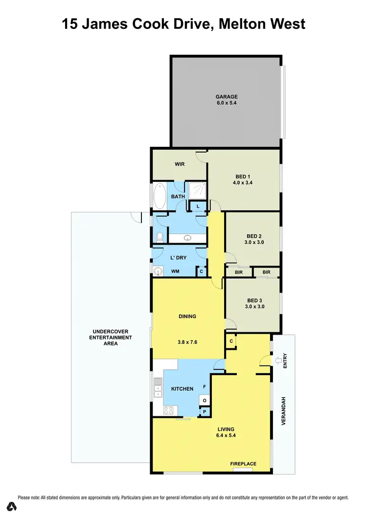 Floorplan of Homely house listing, 15 James Cook Drive, Melton West VIC 3337