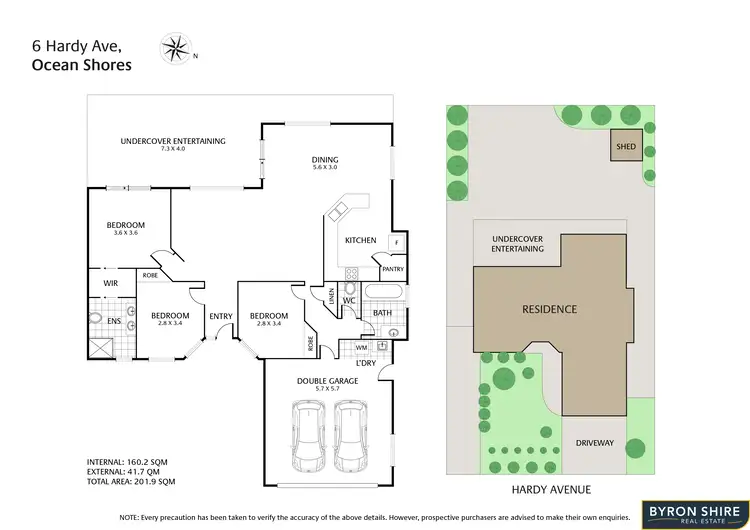 Floorplan of Homely house listing, 6 Hardy Ave, Ocean Shores NSW 2483