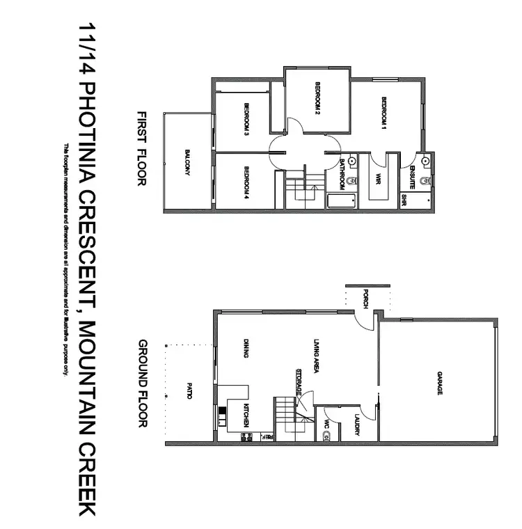 Floorplan of Homely house listing, Unit 11/14 Photinia Cres, Mountain Creek QLD 4557