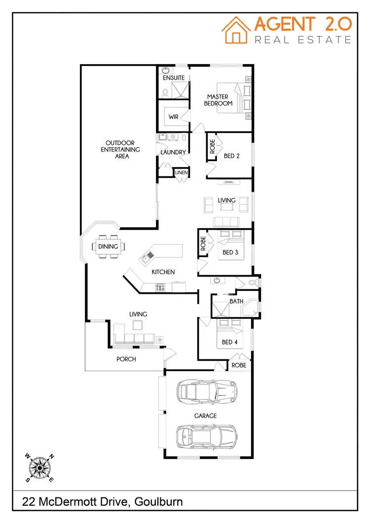 Floorplan of Homely house listing, 22 Mcdermott Drive, Goulburn NSW 2580