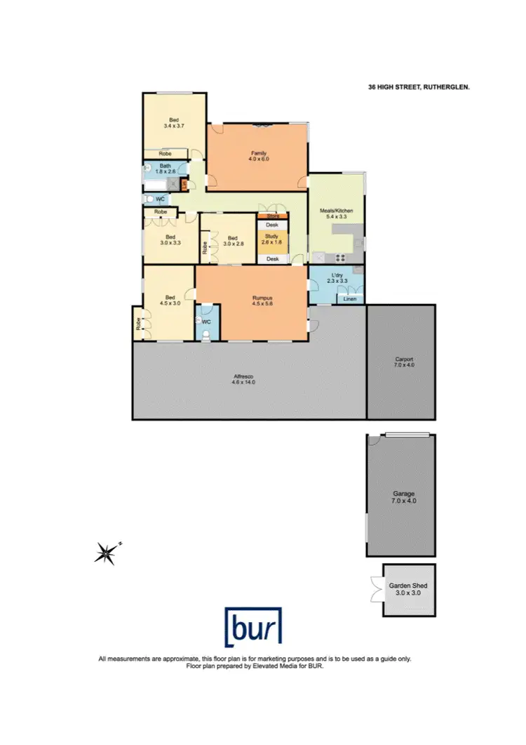 Floorplan of Homely house listing, 36 High St, Rutherglen VIC 3685