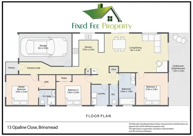 Floorplan of Homely house listing, 13 Opaline Cl, Brinsmead QLD 4870