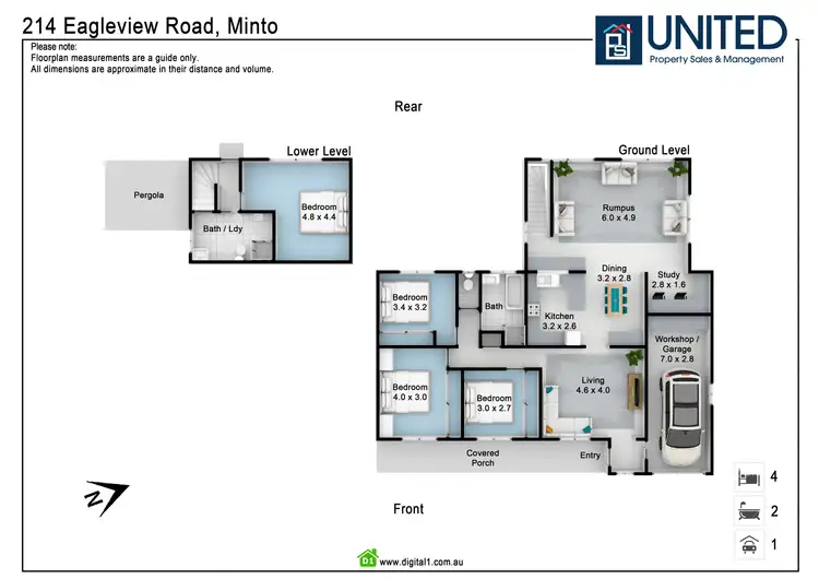 Floorplan of Homely house listing, 214 Eagleview Rd, Minto NSW 2566