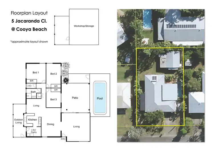Floorplan of Homely house listing, 5 Jacaranda Cl, Cooya Beach QLD 4873