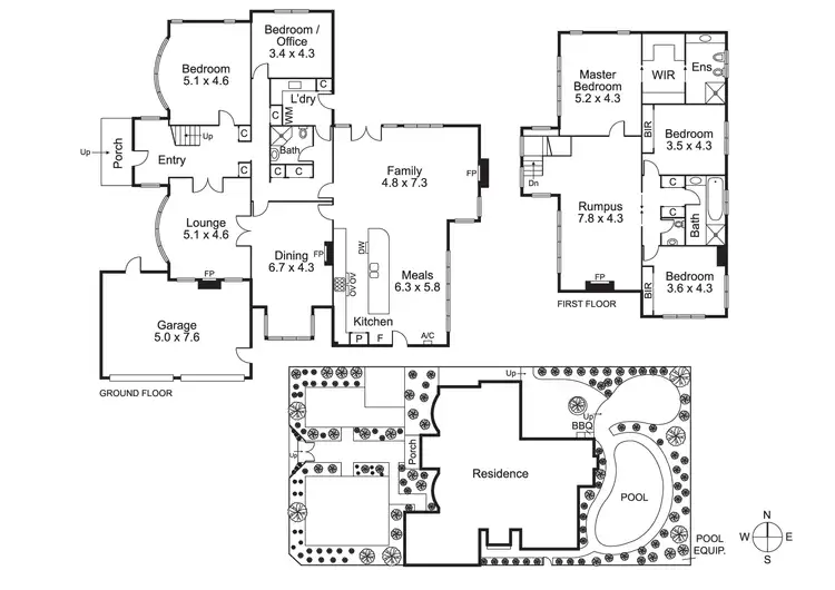 Floorplan of Homely house listing, 4 Margarita St, Hampton VIC 3188
