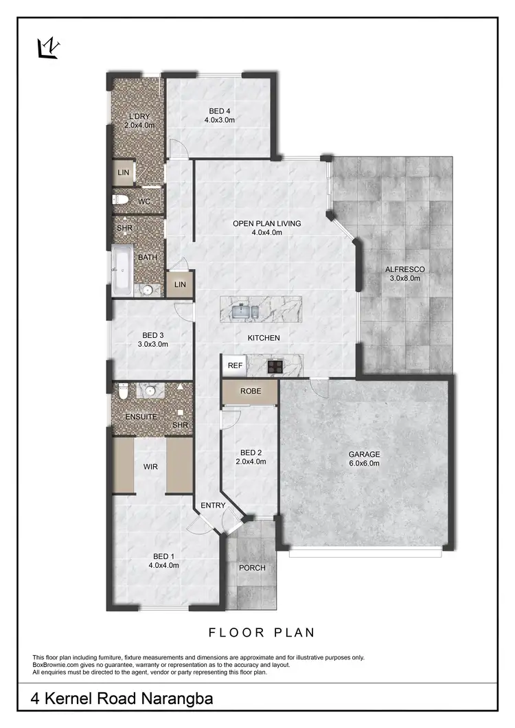 Floorplan of Homely house listing, 4 Kernel Rd, Narangba QLD 4504