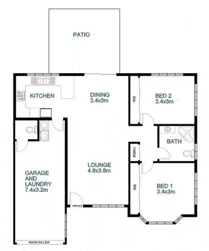 Floorplan of Homely unit listing, 85/101 Grahams Road, Strathpine QLD 4500