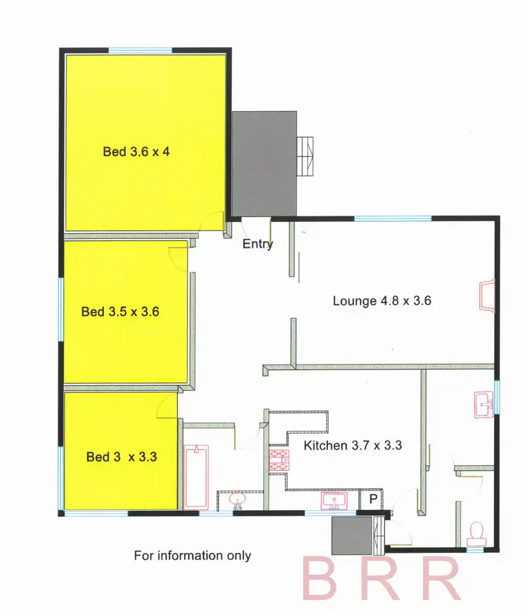 Floorplan of Homely house listing, 16 Crofton St, Benalla VIC 3672