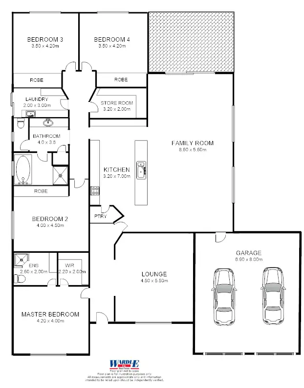 Floorplan of Homely house listing, 2 Boucaut Rd, Jamestown SA 5491