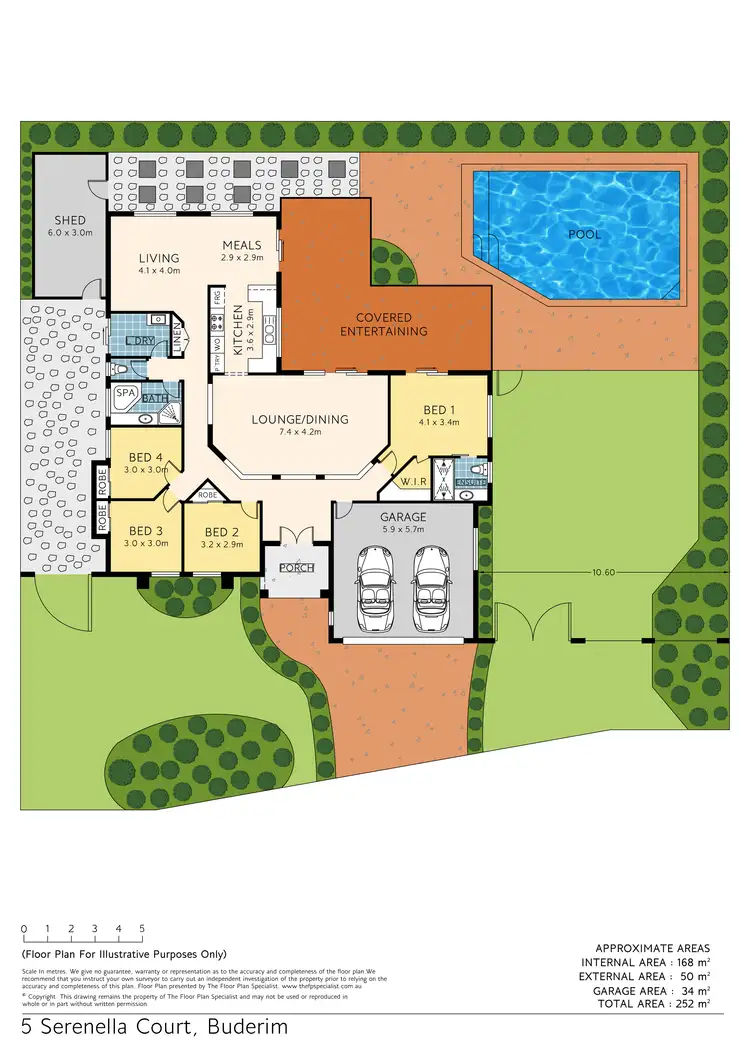 Floorplan of Homely house listing, 5 Serenella Ct, Buderim QLD 4556