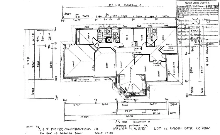 Floorplan of Homely house listing, 5 Bisogni Dr, Cobram VIC 3644