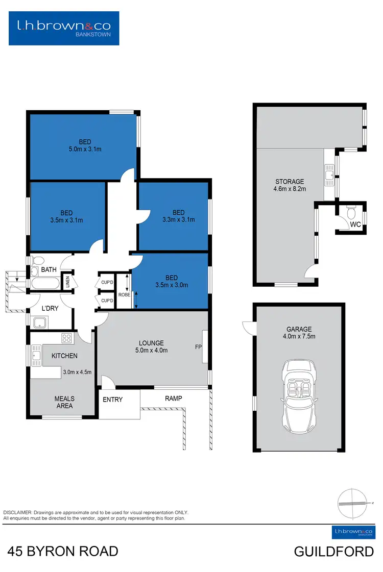 Floorplan of Homely house listing, 45 Byron Rd, Guildford NSW 2161