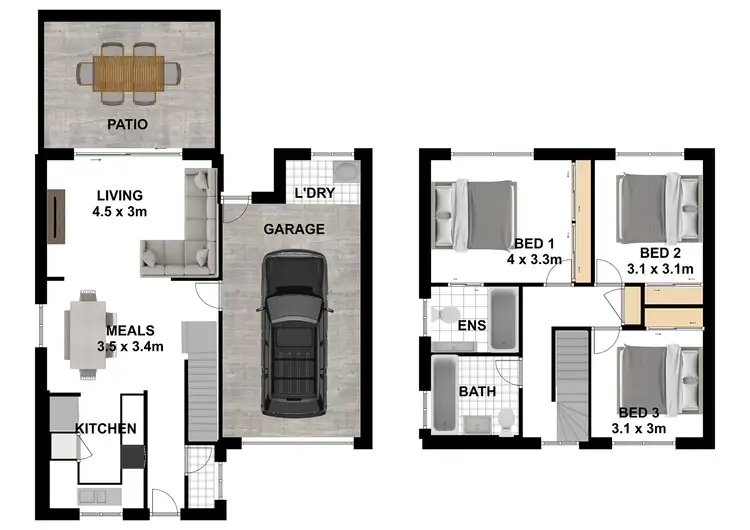 Floorplan of Homely townhouse listing, Unit 22/15 James Edward Street, Richlands QLD 4077