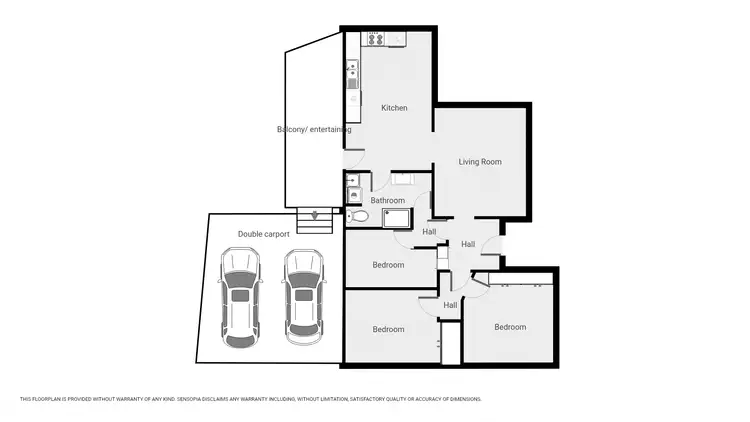 Floorplan of Homely house listing, 13 Alfred St, Stawell VIC 3380