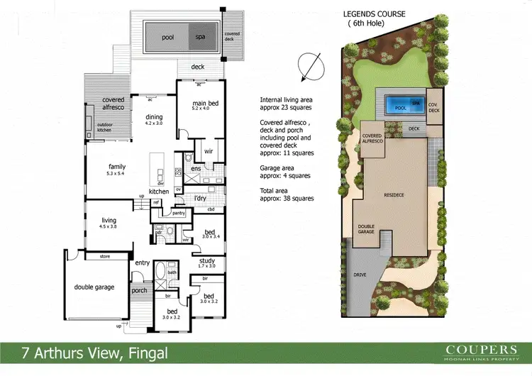 Floorplan of Homely house listing, 7 Arthurs View, Fingal VIC 3939