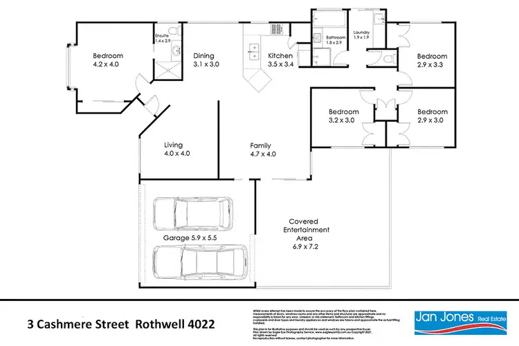 Floorplan of Homely house listing, 3 Cashmere Street, Rothwell QLD 4022