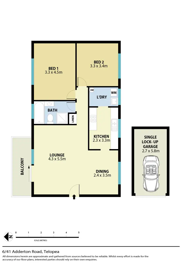 Floorplan of Homely unit listing, 6/41 Adderton Road, Telopea NSW 2117
