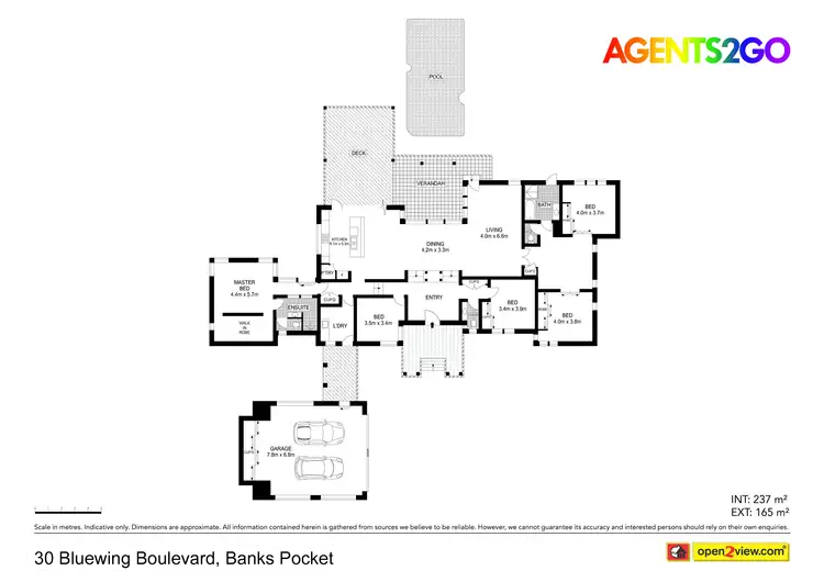 Floorplan of Homely house listing, 30 Bluewing Bvd, Banks Pocket QLD 4570