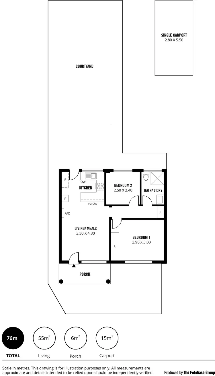 Floorplan of Homely unit listing, Unit 1/1A Stannington Ave, Heathpool SA 5068