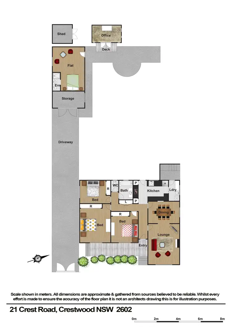 Floorplan of Homely house listing, 21 Crest Road, Queanbeyan NSW 2620
