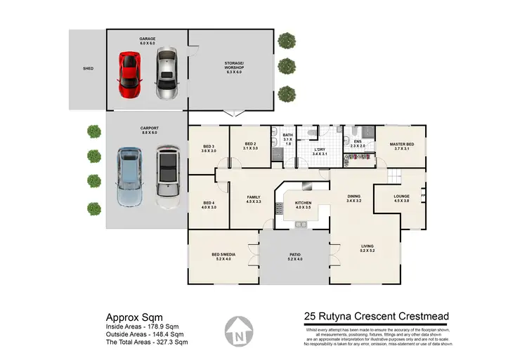 Floorplan of Homely house listing, 26 Rutyna Cres, Crestmead QLD 4132