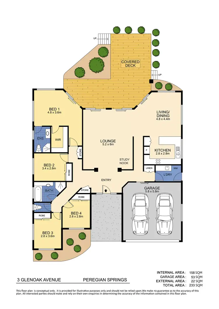 Floorplan of Homely house listing, 3 Glenoak Avenue, Peregian Springs QLD 4573