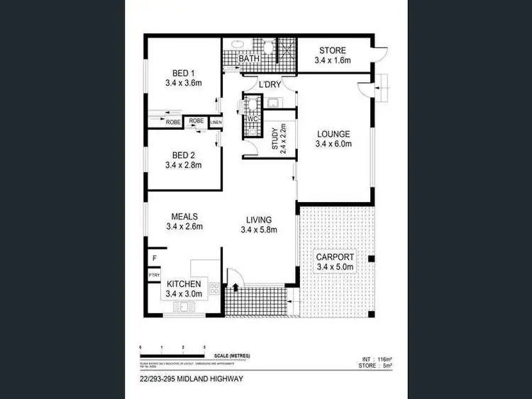 Floorplan of Homely house listing, 22/293-295 Midland Hwy, Epsom VIC 3551
