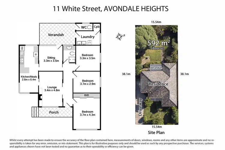 Floorplan of Homely house listing, 11 White Street, Avondale Heights VIC 3034