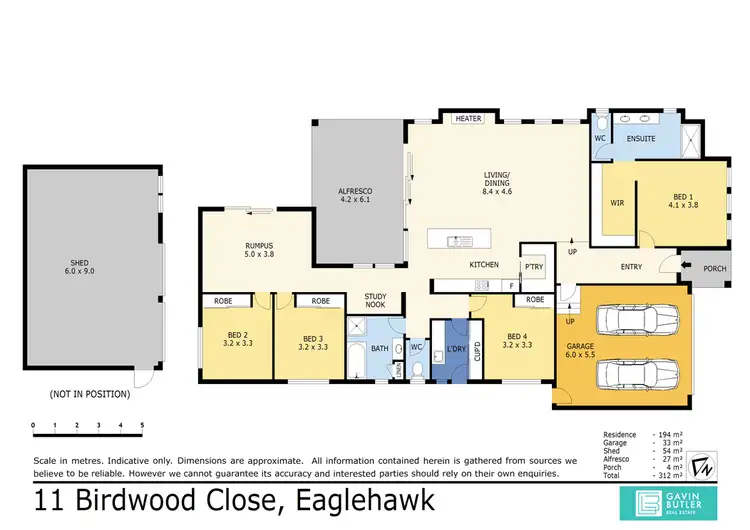 Floorplan of Homely house listing, 11 Birdwood Close, Eaglehawk VIC 3556