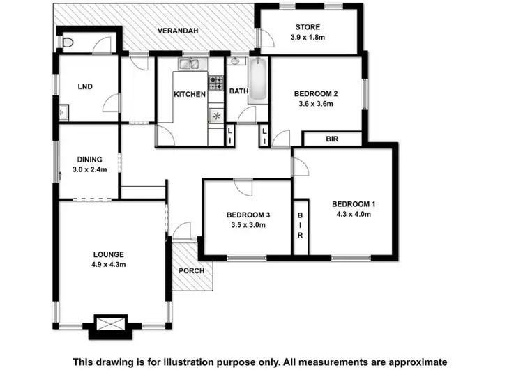 Floorplan of Homely house listing, 15 Riddoch St, Penola SA 5277