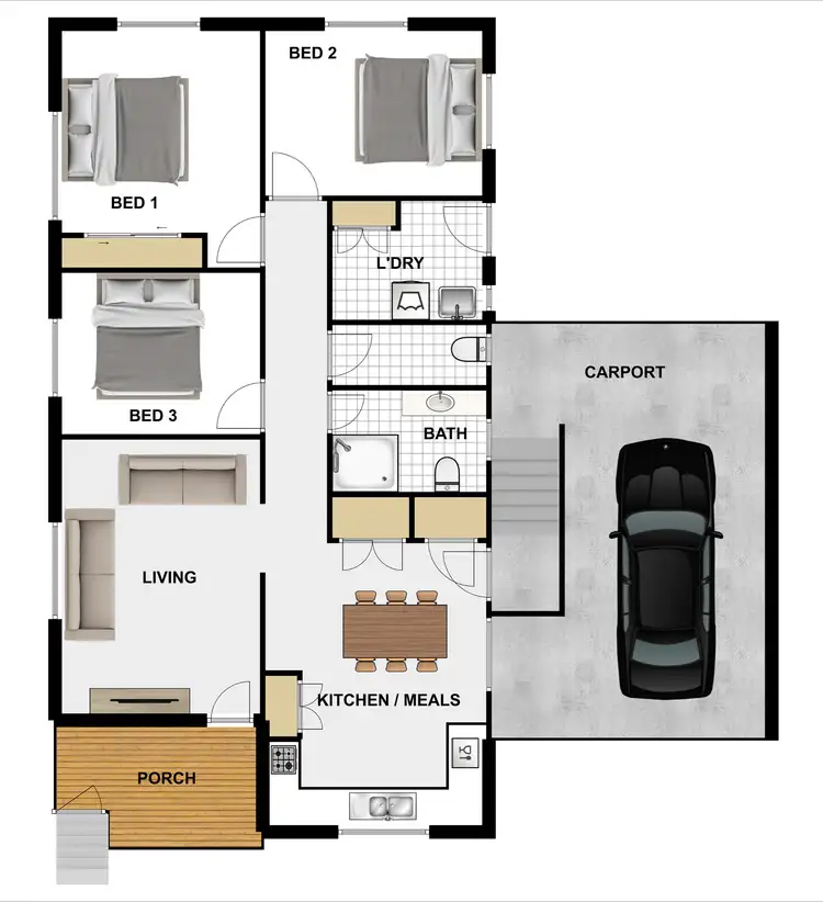 Floorplan of Homely house listing, 4 Penguin St, Inala QLD 4077