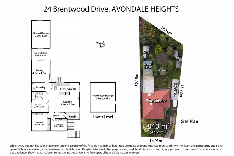 Floorplan of Homely house listing, 24 Brentwood Drive, Avondale Heights VIC 3034