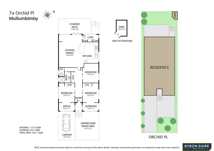 Floorplan of Homely house listing, 7A Orchid Pl, Mullumbimby NSW 2482