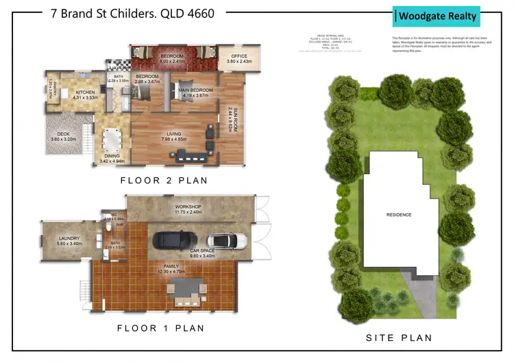 Floorplan of Homely house listing, 7 Brand St, Childers QLD 4660