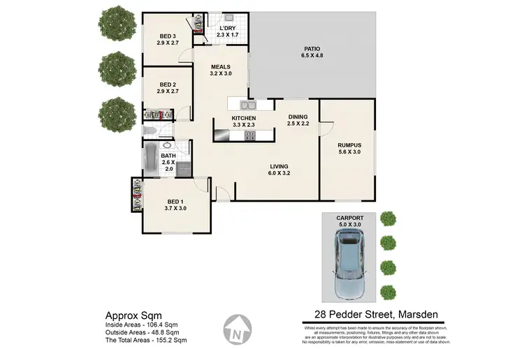 Floorplan of Homely house listing, 28 Pedder St, Marsden QLD 4132