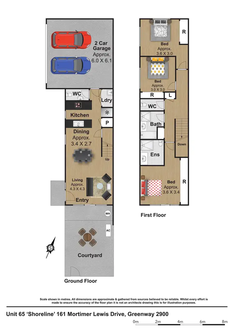 Floorplan of Homely townhouse listing, Unit 65/161 Mortimer Lewis Dr, Greenway ACT 2900
