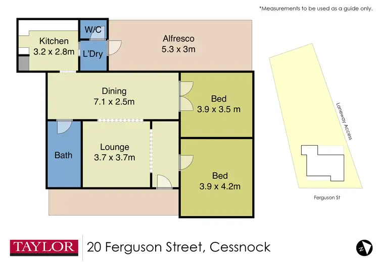 Floorplan of Homely house listing, 20 Ferguson Street, Cessnock NSW 2325