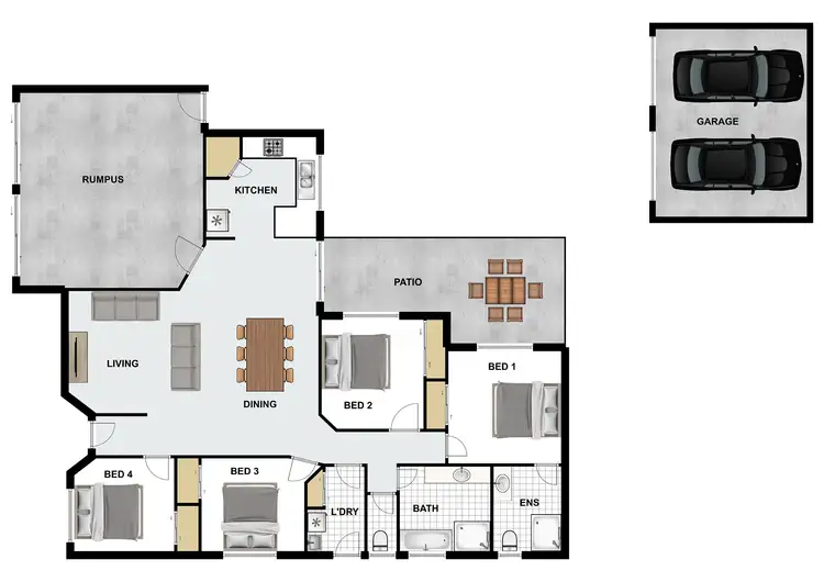 Floorplan of Homely house listing, 42 Flinders Cres, Forest Lake QLD 4078