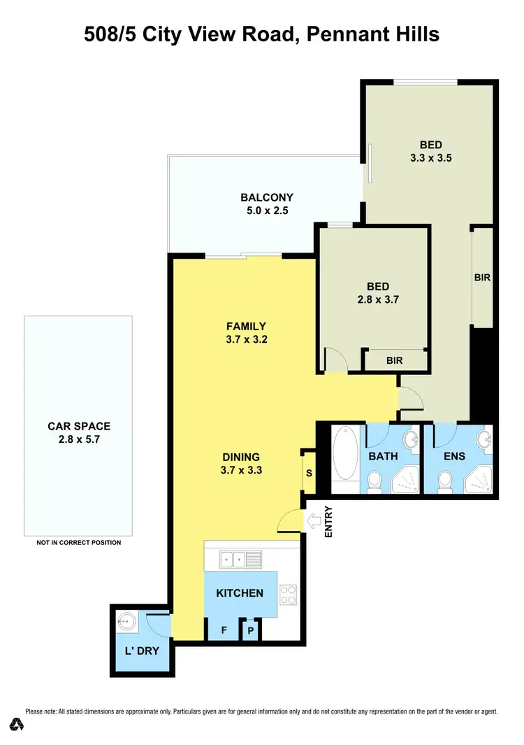 Floorplan of Homely apartment listing, 508/5 City View Road, Pennant Hills NSW 2120
