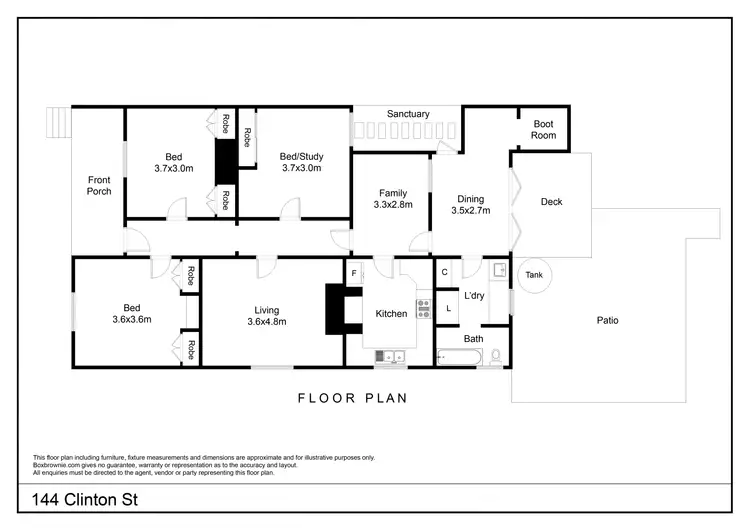 Floorplan of Homely house listing, 144 Clinton St, Goulburn NSW 2580
