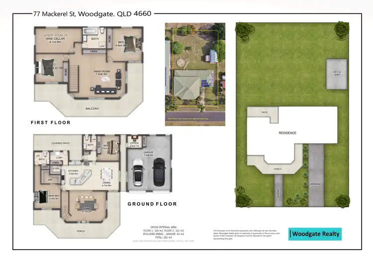 Floorplan of Homely house listing, 77 Mackerel St, Woodgate QLD 4660