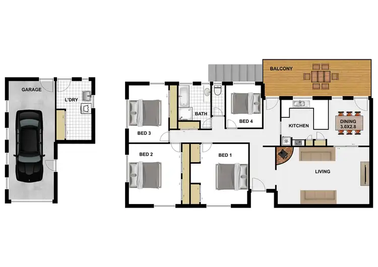 Floorplan of Homely house listing, 73 Cintra St, Durack QLD 4077