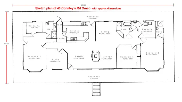 Floorplan of Homely house listing, 40 Connleys Rd, Omeo VIC 3898