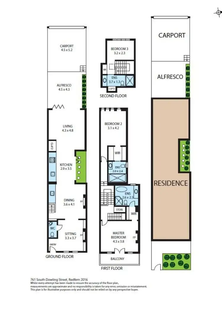 Floorplan of Homely house listing, 761 South Dowling St, Redfern NSW 2016