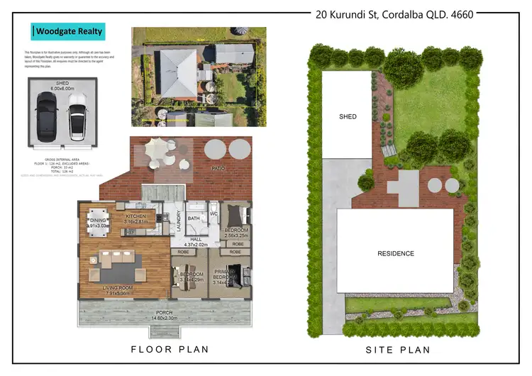 Floorplan of Homely house listing, 20 Kurundi St, Cordalba QLD 4660