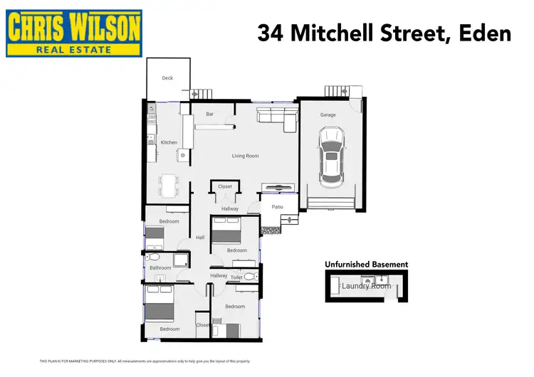 Floorplan of Homely house listing, 34 Mitchell St, Eden NSW 2551