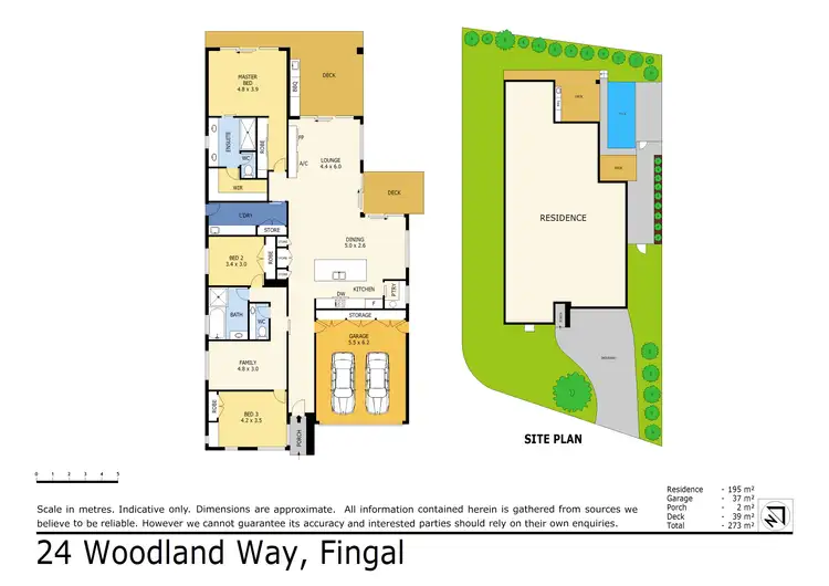 Floorplan of Homely house listing, 24 Woodland Way, Fingal VIC 3939